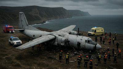 Russian An-26 Military Transport Crashes Into Crimean Cliff, Killing All 29 Aboard