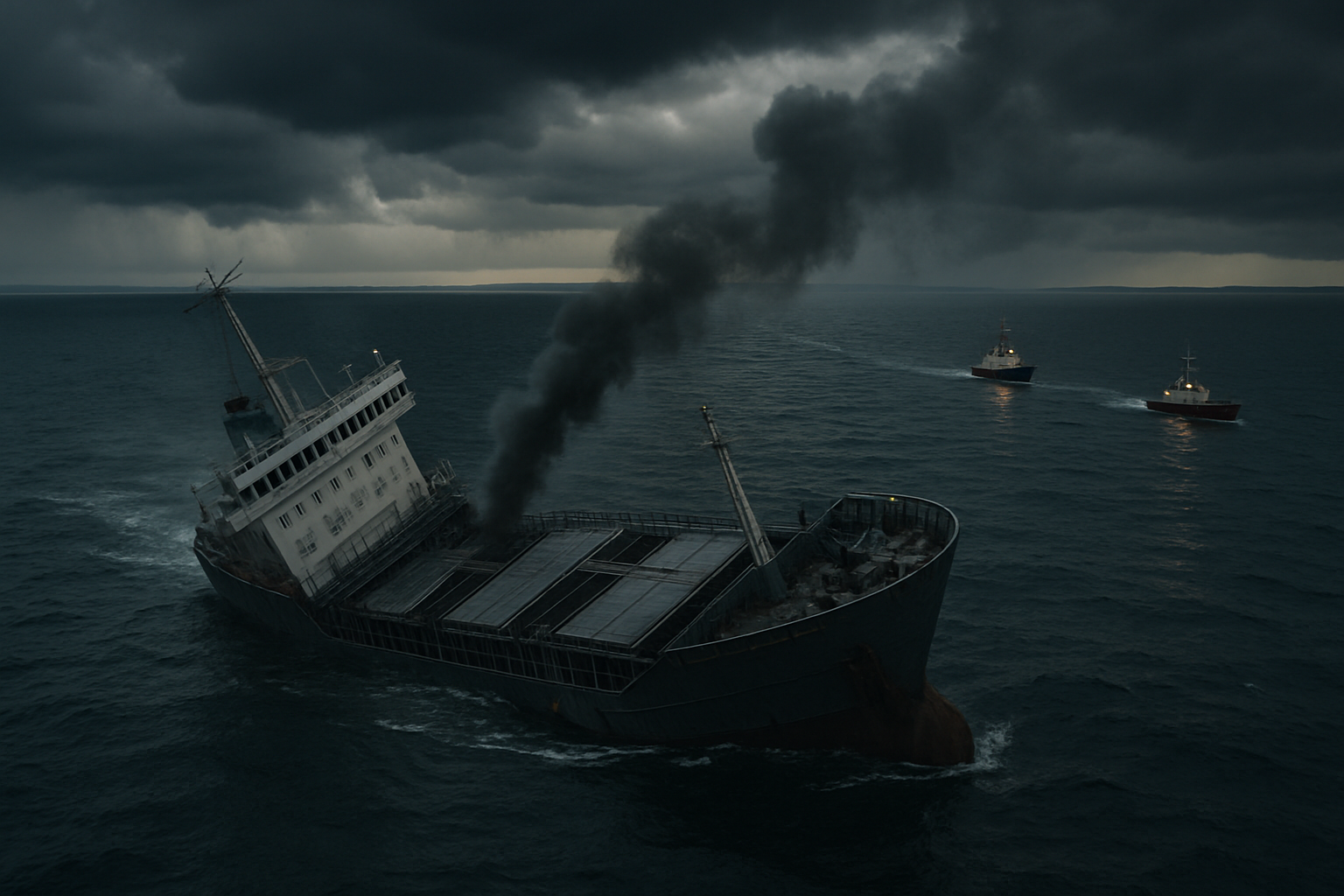 Ukrainian Drones Sink Russian Grain Cargo Ship Volgo-Balt in Azov Sea, One Dead