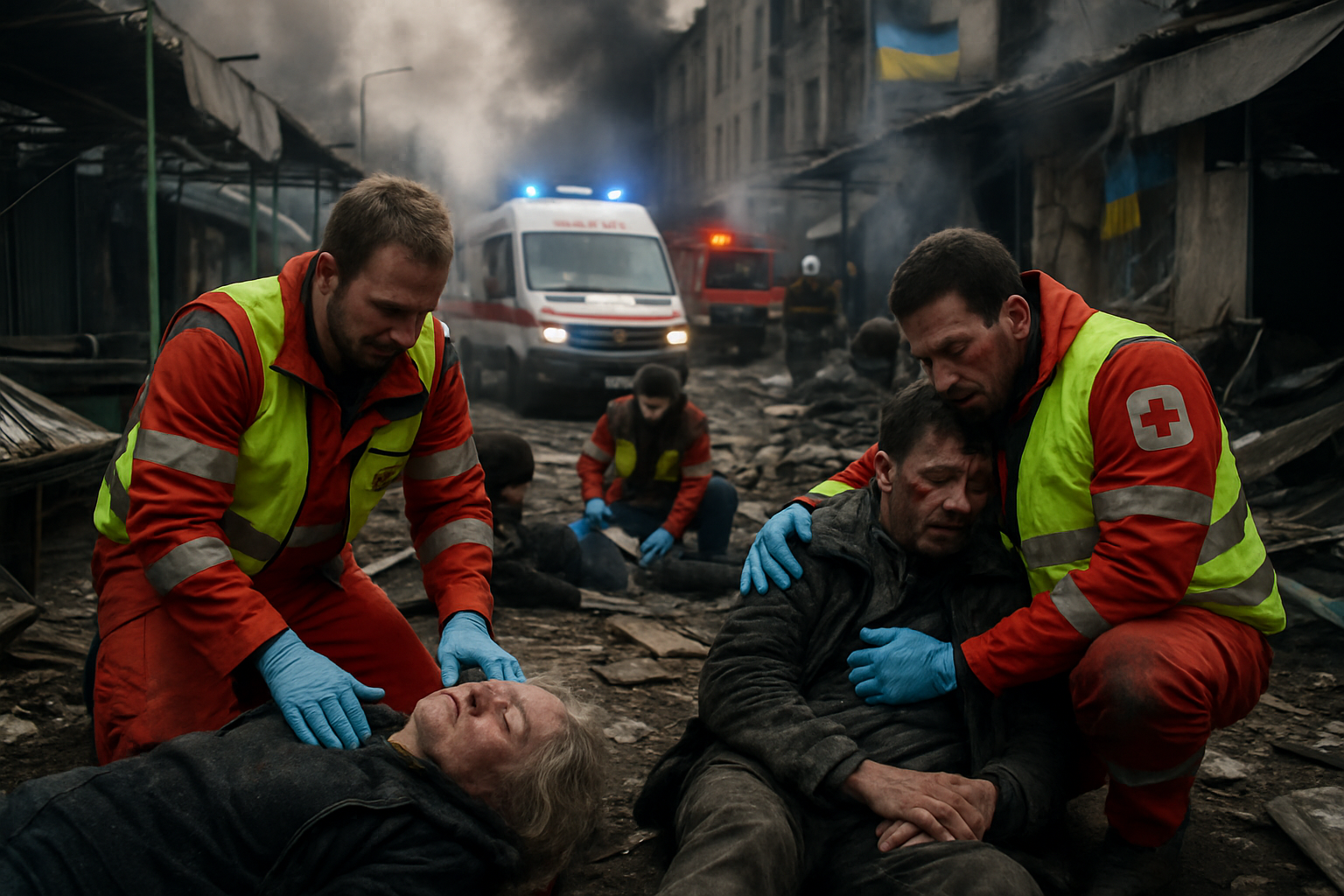 Deadly Russian Drone Strike Kills Five Civilians at Nikopol Market as Peace Talks Remain Suspended