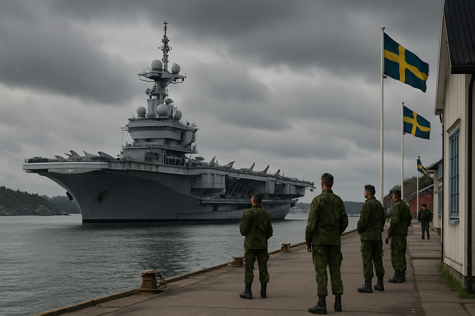 Russian Drone Buzzes French Aircraft Carrier in Baltic Waters During NATO Exercises