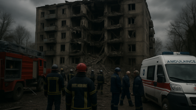 Russian Strike on Ukrainian Town Kills Four, Including Three Young Children