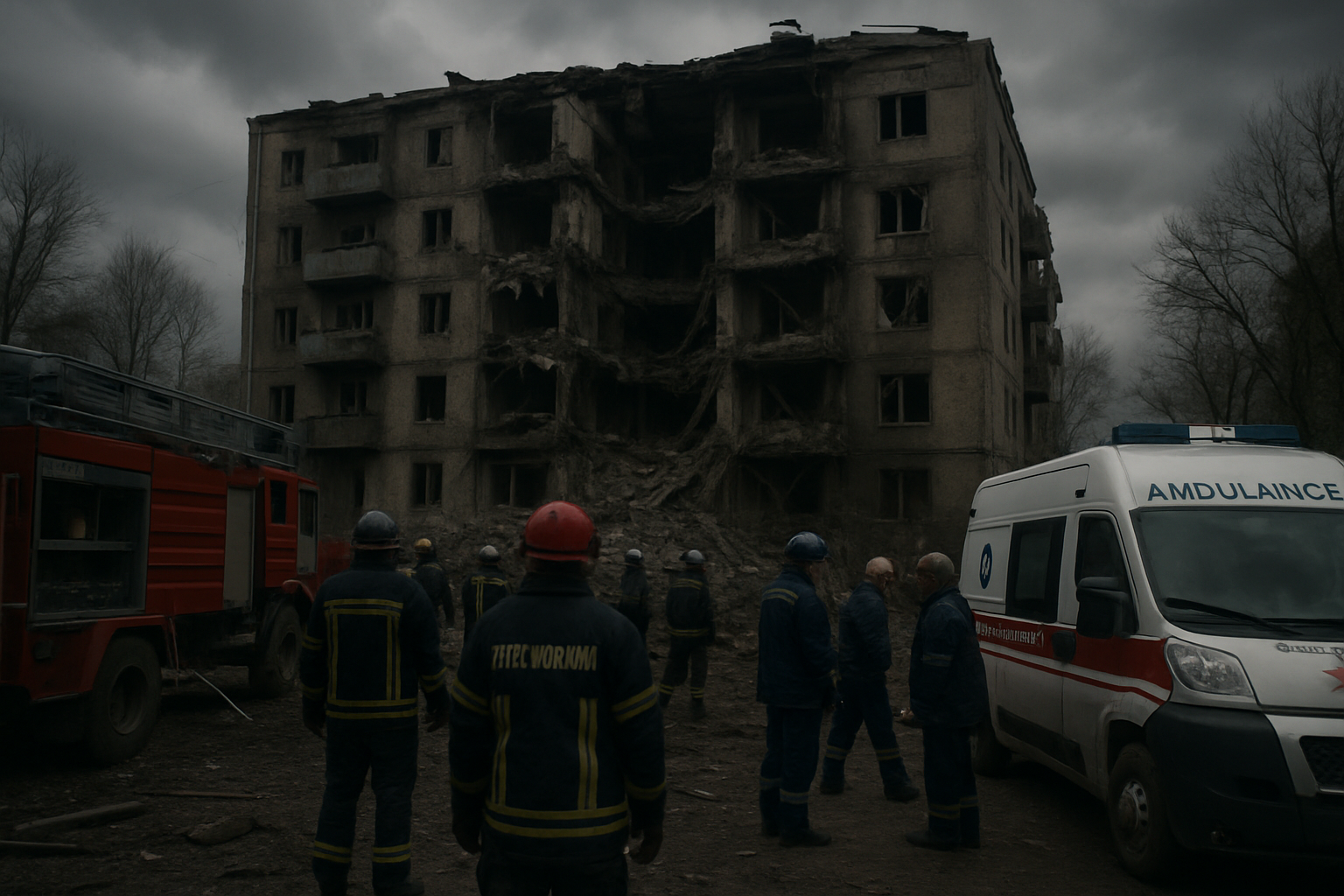Russian Strike on Ukrainian Town Kills Four, Including Three Young Children