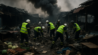 Russian Drone Strike on Ukrainian Market Kills Five as Peace Talks Remain Suspended