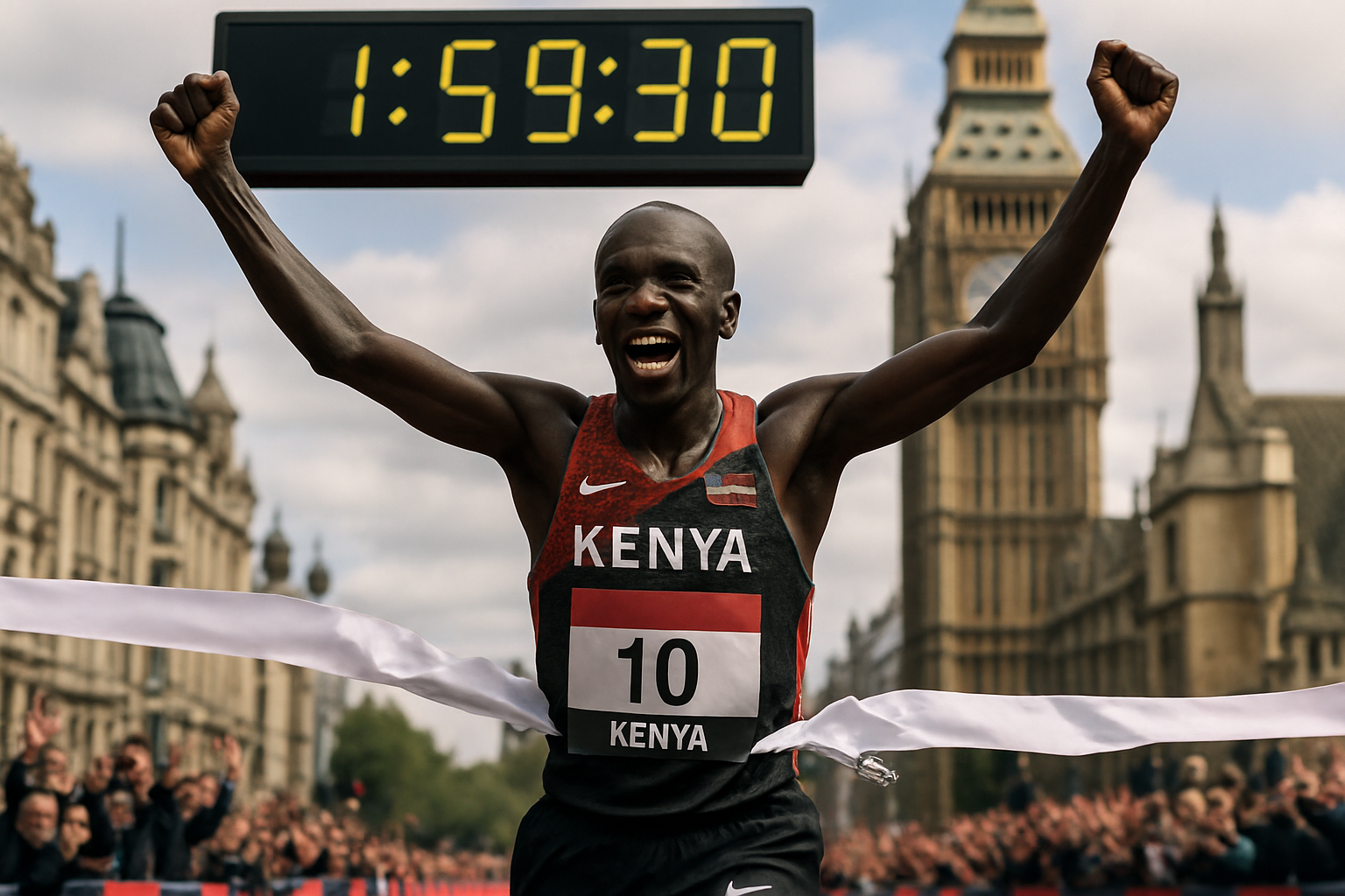 Kenyan Runner Sabastian Sawe Shatters the 2-Hour Marathon Barrier in Historic London Victory