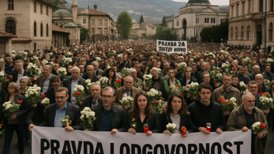 Thousands March in Seventh Sarajevo Protest Over Fatal Tram Derailment as Movement Spreads Across Bosnia