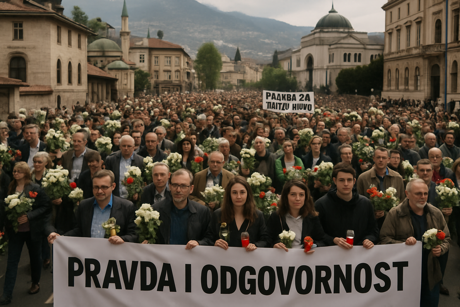 Thousands March in Seventh Sarajevo Protest Over Fatal Tram Derailment as Movement Spreads Across Bosnia