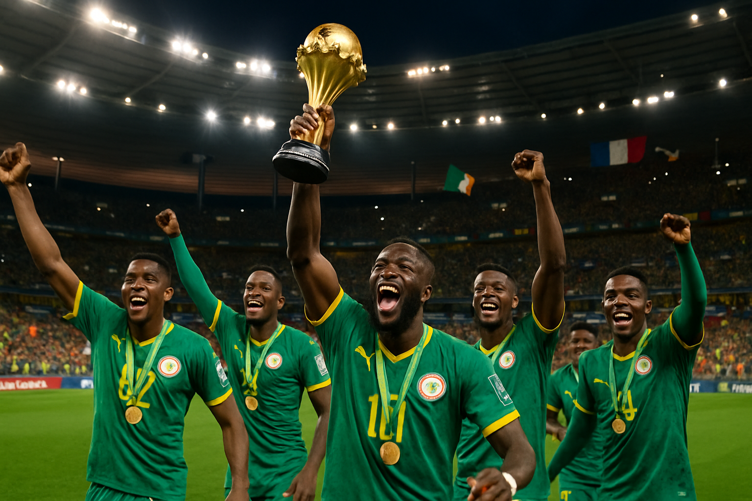Senegal Defiantly Parades AFCON Trophy at Stade de France Despite Title Dispute, Defeats Peru 2-0