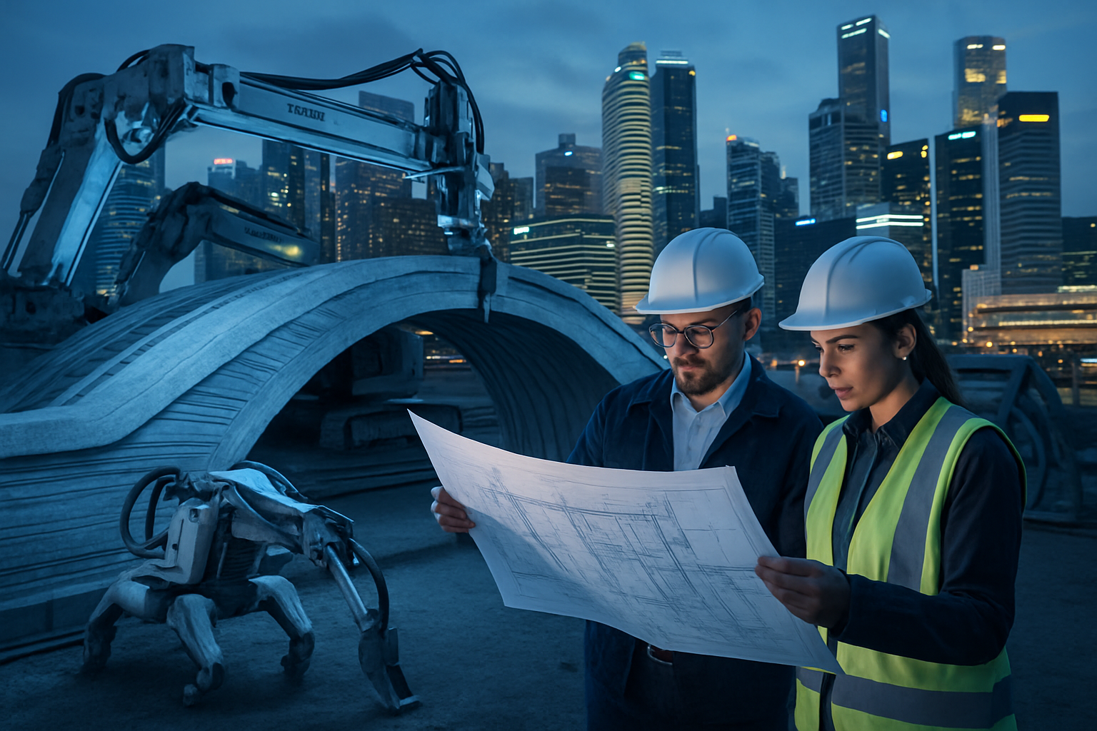 Singapore Plans World's First 3D-Printed Concrete Pedestrian Bridge by 2028