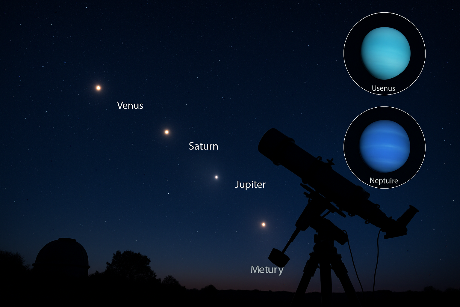 Six-Planet Parade Graces Night Sky in Rare Celestial Alignment Tonight