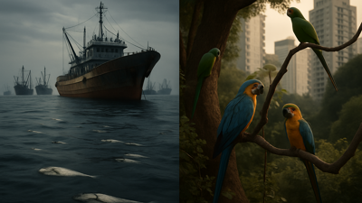 Southeast Asia's Fishing Crisis and Global Urban Wildlife Displacement Expose Interconnected Environmental Threats