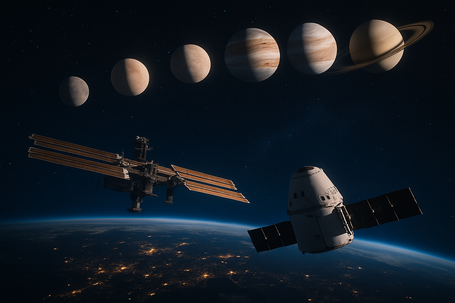 Six-Planet Alignment and Historic ISS Mission Mark February's Space Renaissance