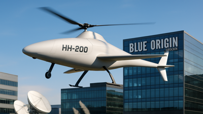 Blue Origin Expands to Luxembourg as China's HH-200 Drone Completes Historic First Flight