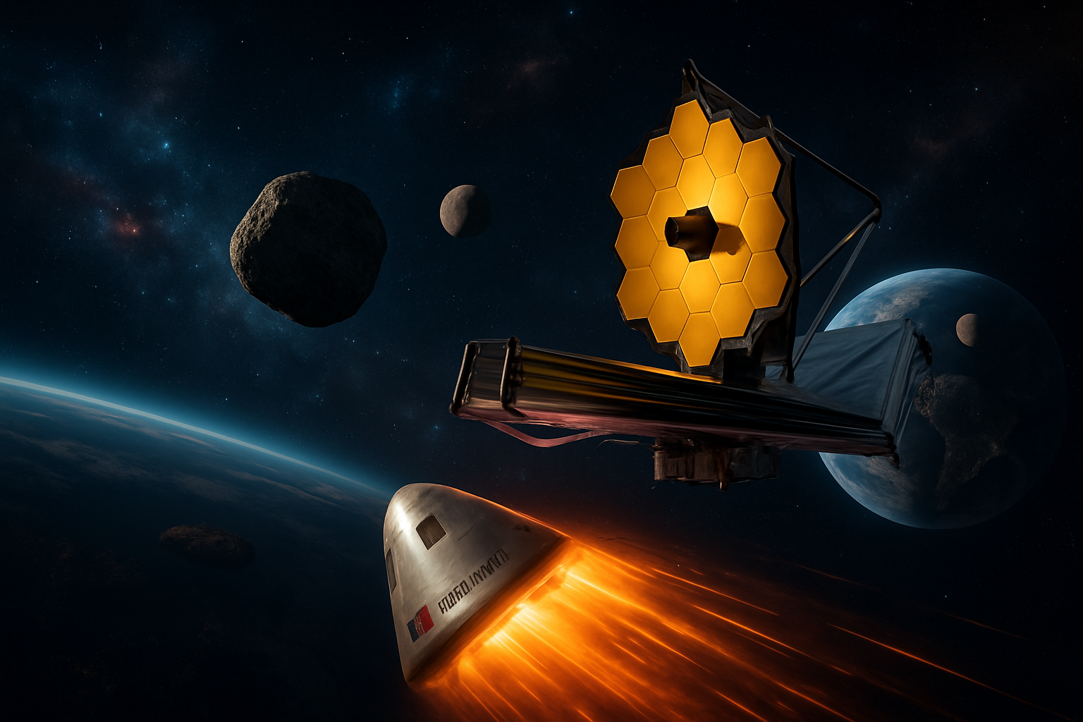 James Webb Telescope Confirms Safe Asteroid Passage as Portugal Makes European Space History