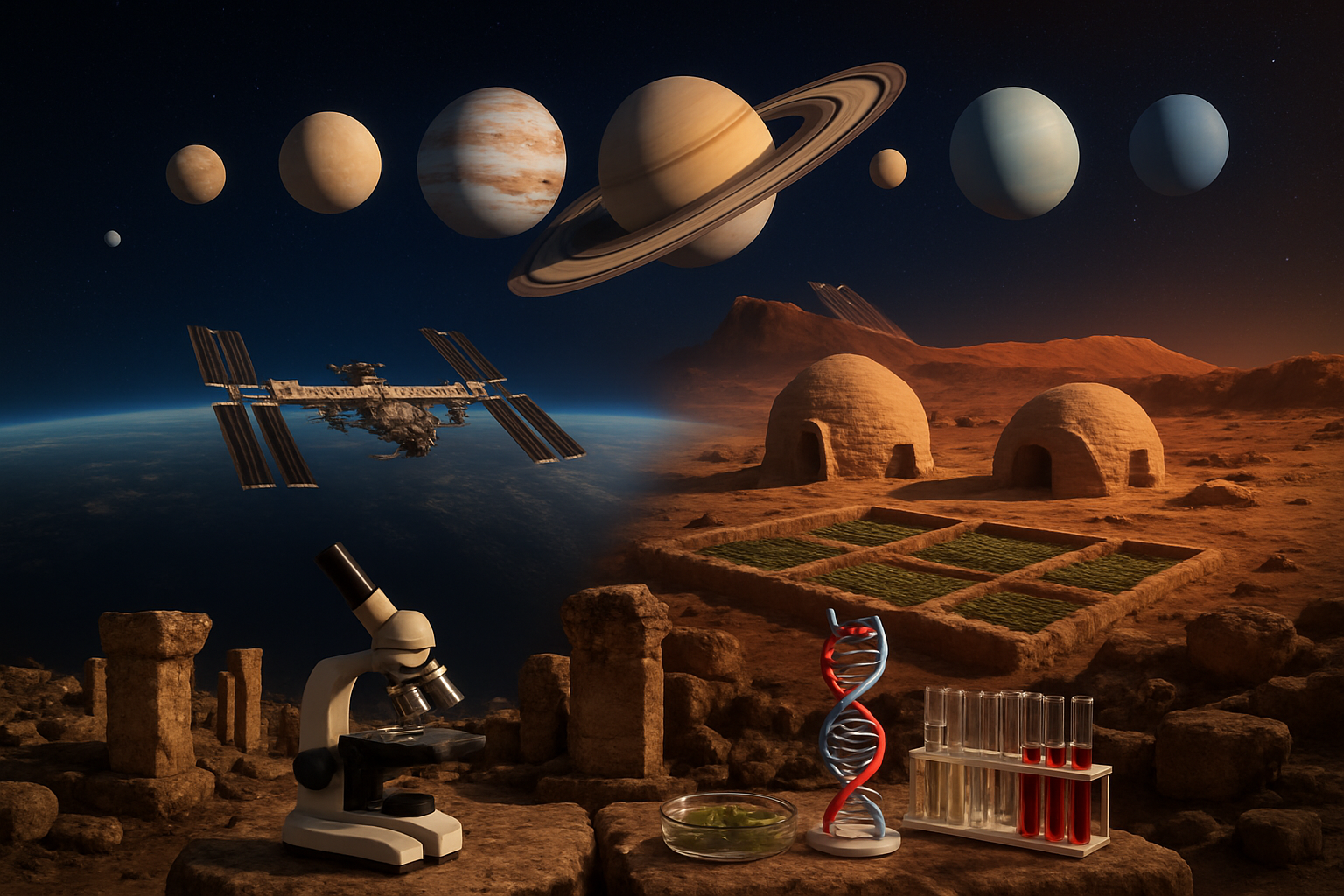 Space Exploration Golden Age: From Planetary Alignments to Mars Agriculture Breakthroughs