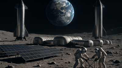 SpaceX Shifts Focus from Mars to Moon Colonization: Musk Announces Lunar City Vision Within a Decade