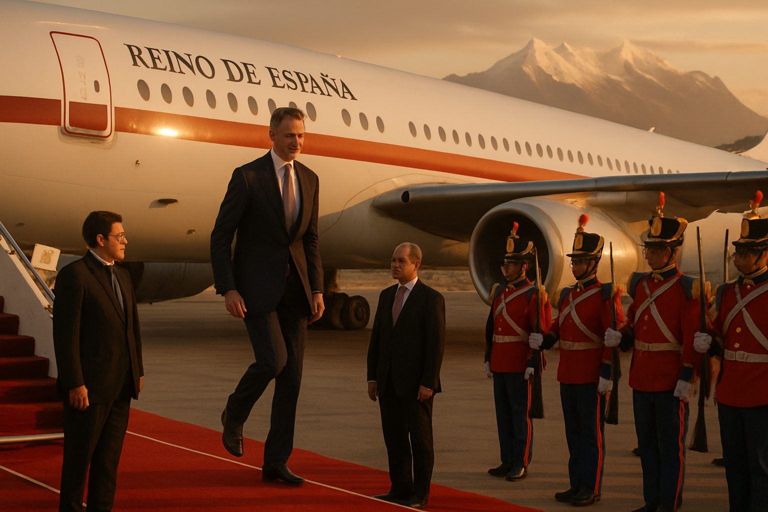 Spanish King Felipe VI Arrives in Bolivia for Historic State Visit Amid Enhanced Security Measures