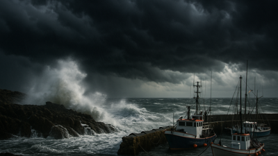 Storm Dave Batters Europe with 90 mph Winds as Easter Weekend Faces Weather Emergency