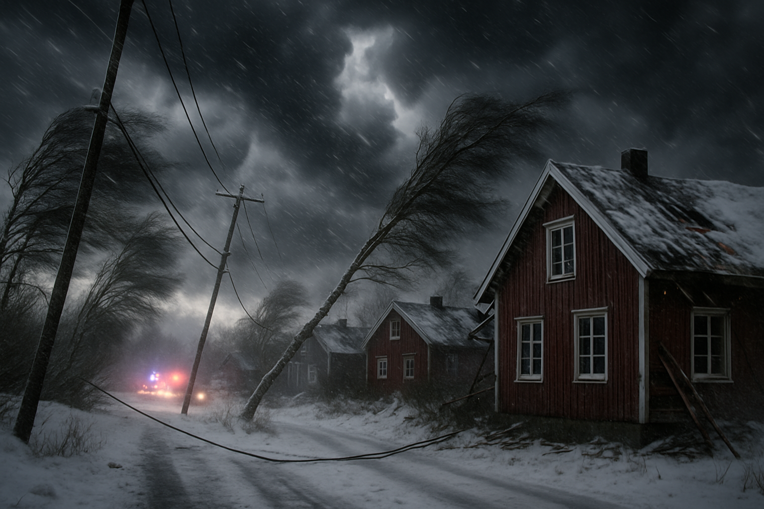 Storm Dave Devastates Scandinavia: 30,000 Homes Without Power, Fatal Accidents Reported