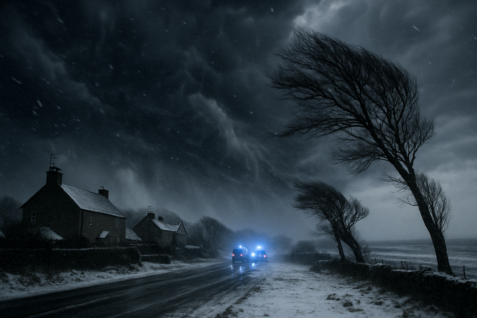 Storm Dave Batters UK and Northern Europe with Hurricane-Force Winds and Heavy Snow