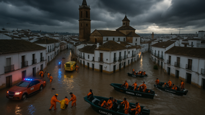 Storm Leonardo Devastates Southern Spain: Mass Evacuations Continue as 3,500 Residents Displaced in Andalusia Emergency