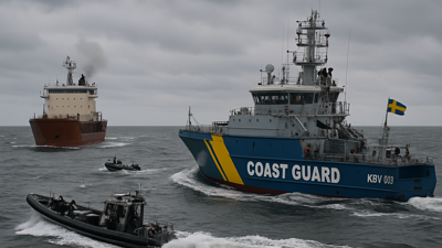 Sweden Seizes Russian Shadow Fleet Vessel Carrying Stolen Ukrainian Grain in Baltic Sea