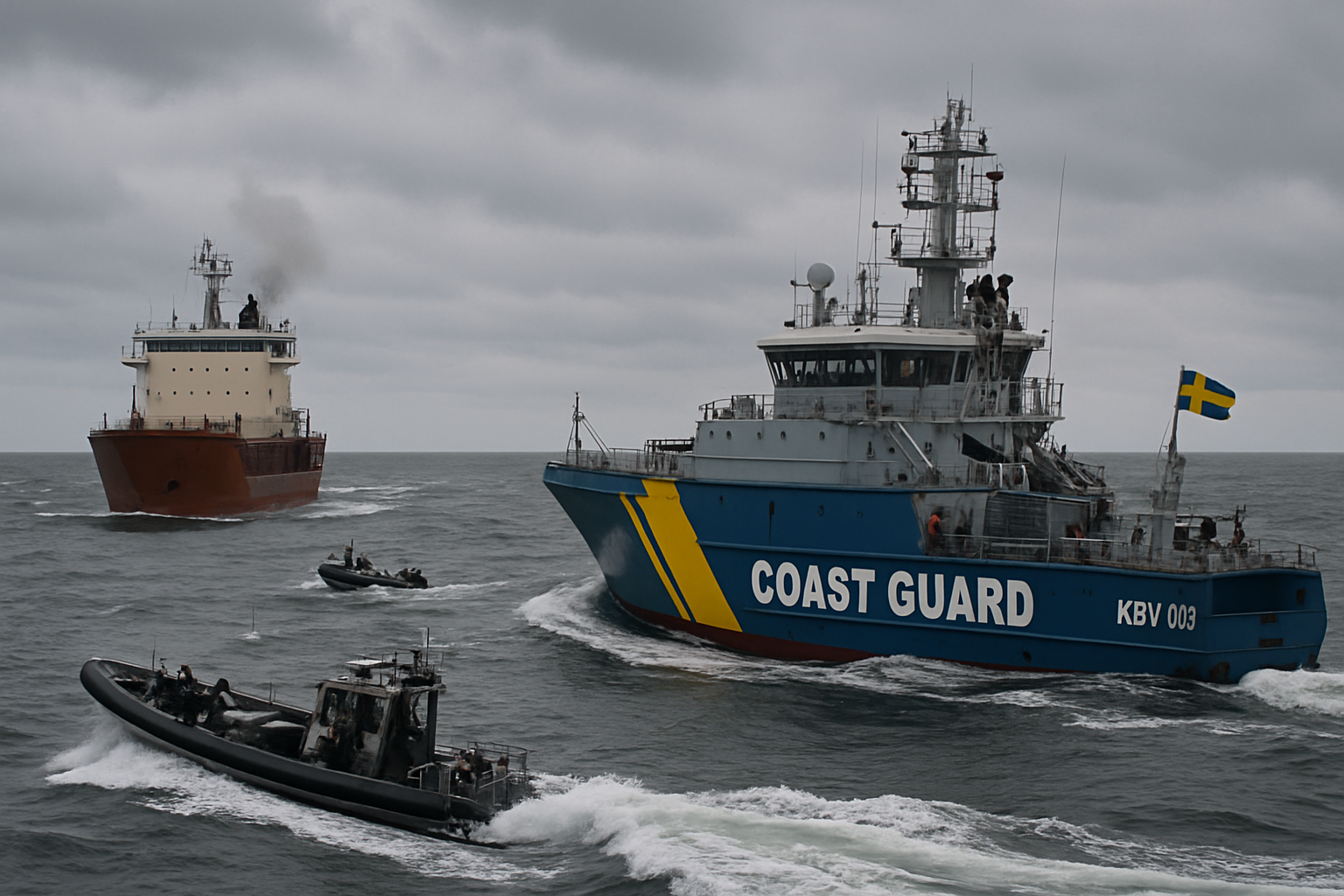 Sweden Seizes Russian Shadow Fleet Vessel Carrying Stolen Ukrainian Grain in Baltic Sea