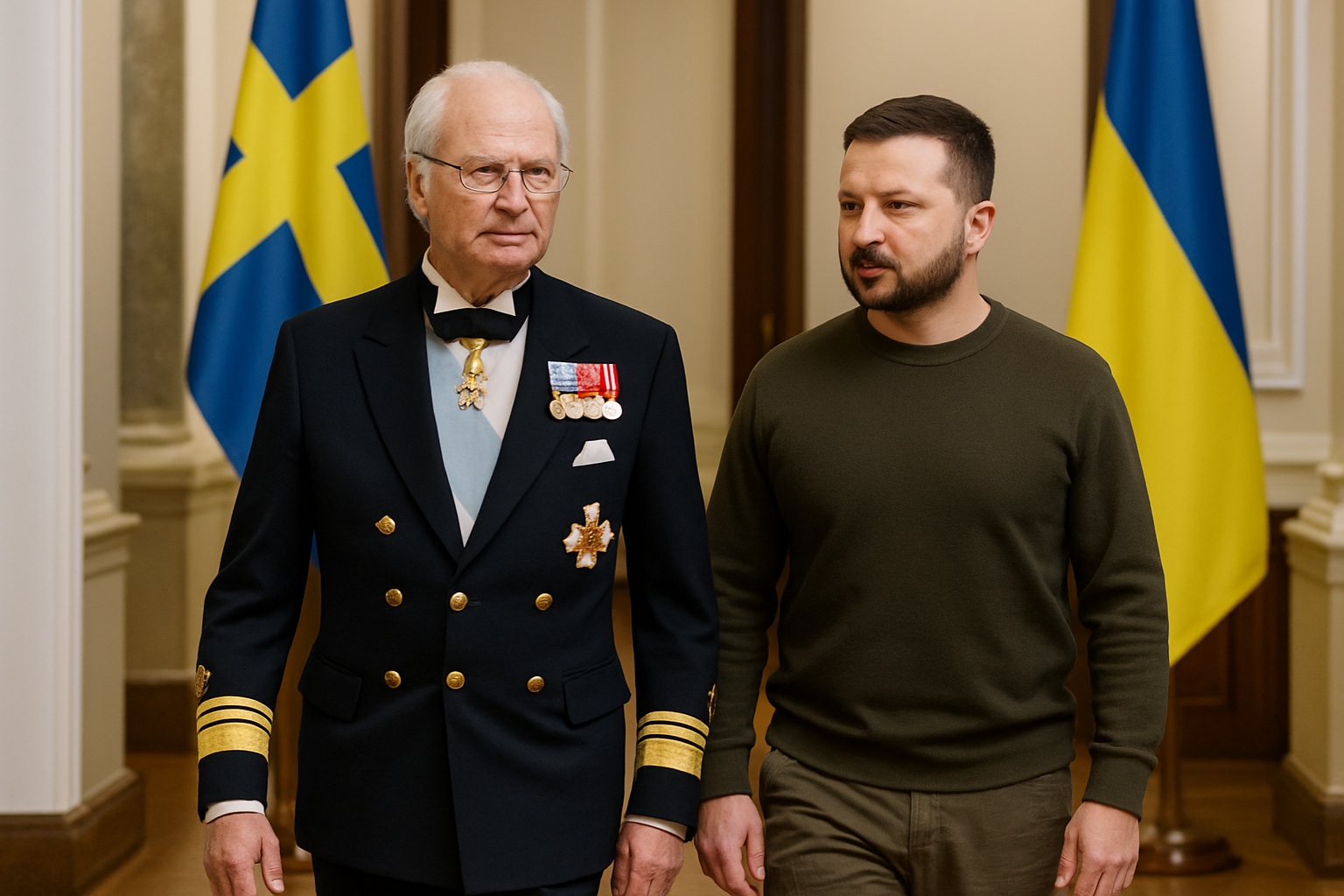 Swedish King Carl Gustaf Makes Historic Ukraine Visit, First Monarch Since Russian Invasion