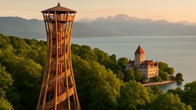 Switzerland's Hidden Architectural Gems: Discovering Sauvabelin Tower and Château d'Ouchy in Lausanne