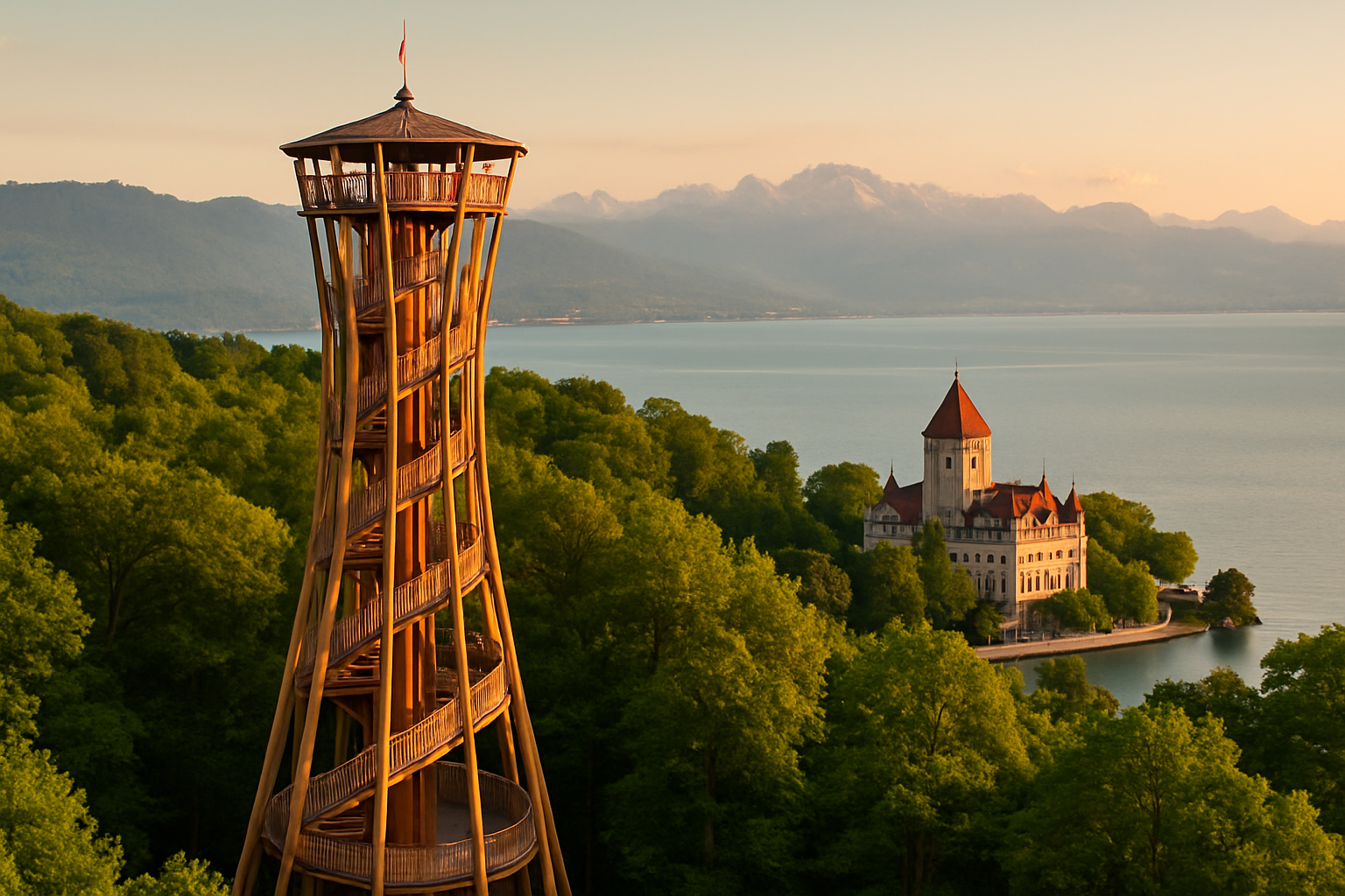 Switzerland's Hidden Architectural Gems: Discovering Sauvabelin Tower and Château d'Ouchy in Lausanne