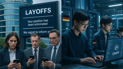 Oracle's Email Layoffs Signal Tech Industry's AI Transformation Crisis as ChatGPT Dominance Faces Global Competition