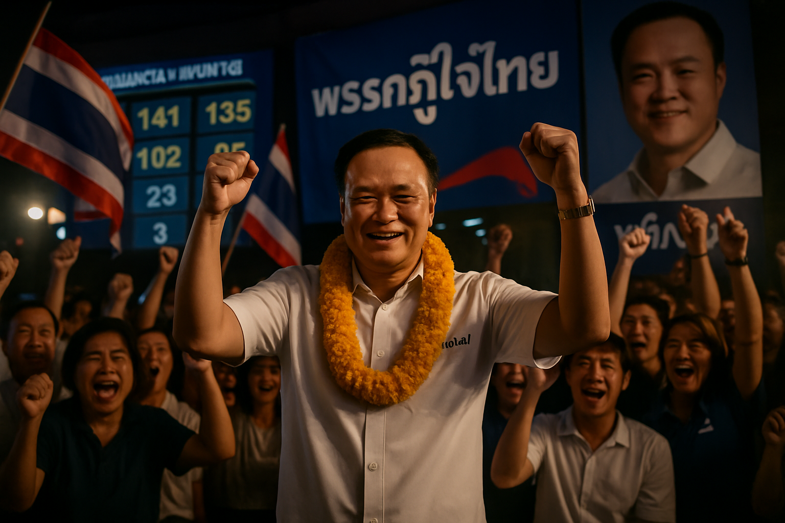 Thailand's Bhumjaithai Party Secures Historic Landslide Victory in Snap Election