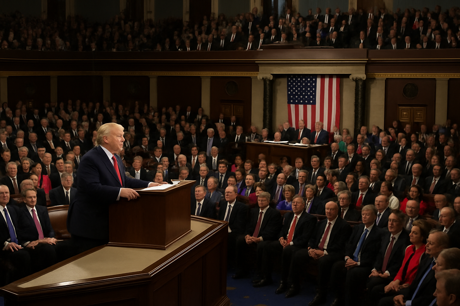 Trump Delivers Record-Breaking State of the Union Amid Historic Congressional Confrontations
