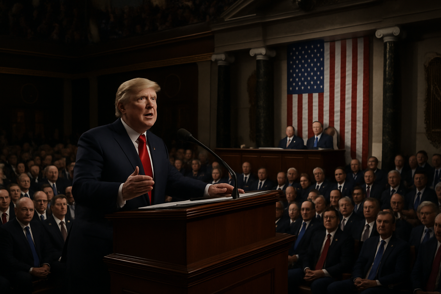 Trump Delivers Record-Breaking State of Union in Historic Address to Congress