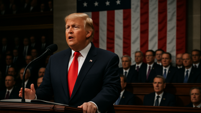 Trump Delivers Record-Breaking 105-Minute State of the Union Address Amid Political Turmoil