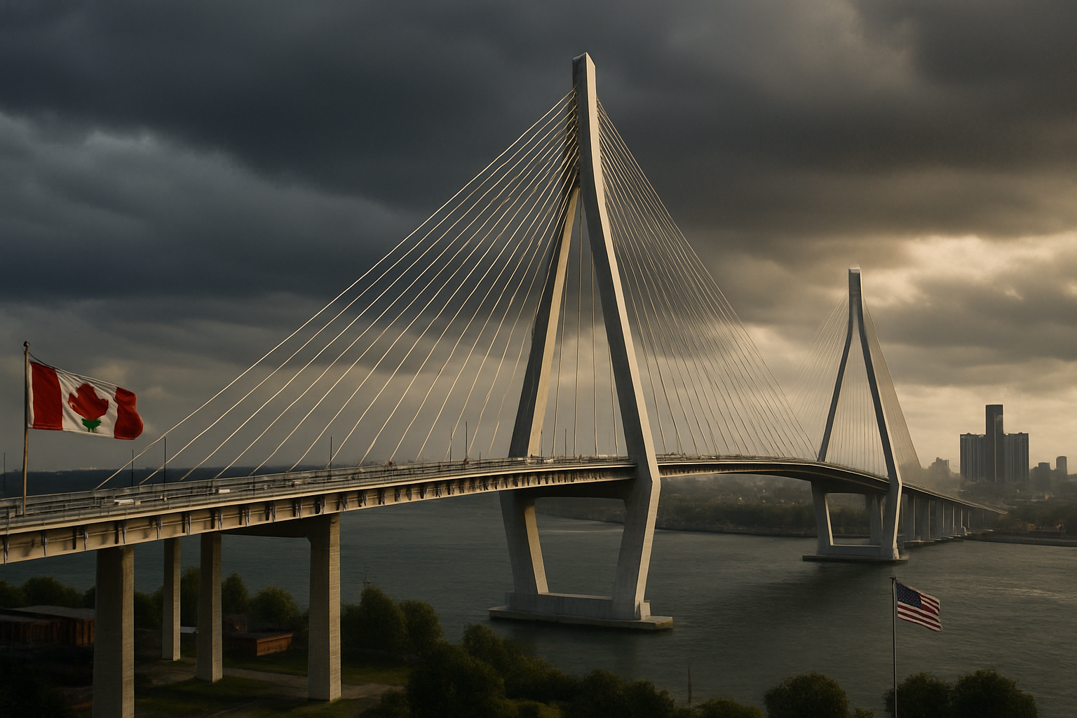 Trump Threatens to Block US-Canada Bridge Opening, Demands Ownership Stake