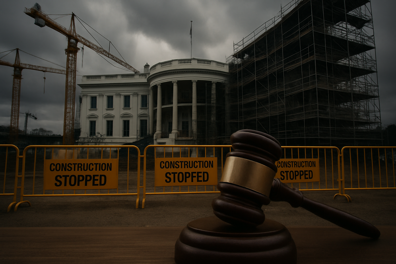 Federal Judge Halts Trump's $400 Million White House Ballroom Project