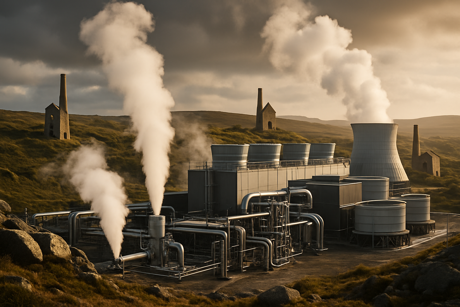UK Launches Revolutionary Geothermal Plant in Cornwall, Powering 10,000 Homes While Extracting Lithium