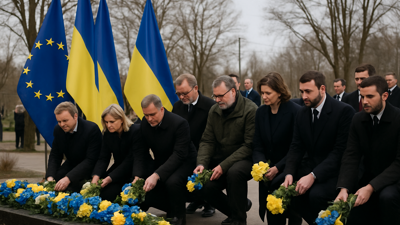 Ukraine Commemorates Bucha Massacre Fourth Anniversary as EU Shows Solidarity While Russia Rejects Peace Overtures