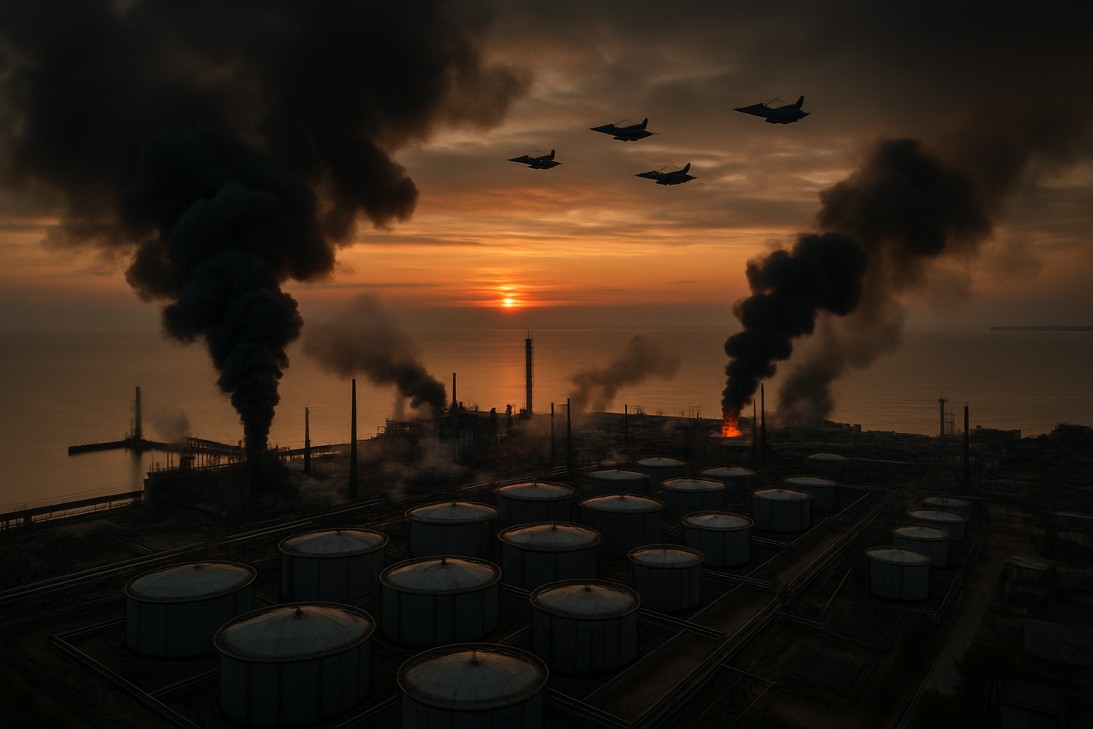 Ukraine Strikes Major Russian Black Sea Energy Hub as Combat Clashes Surge to 56