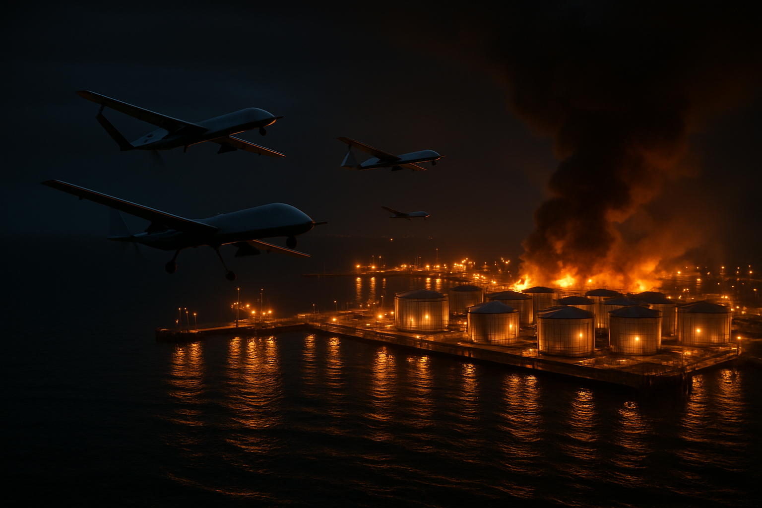 Ukrainian Drones Strike Russia's Ust-Luga Port in Third Attack This Week