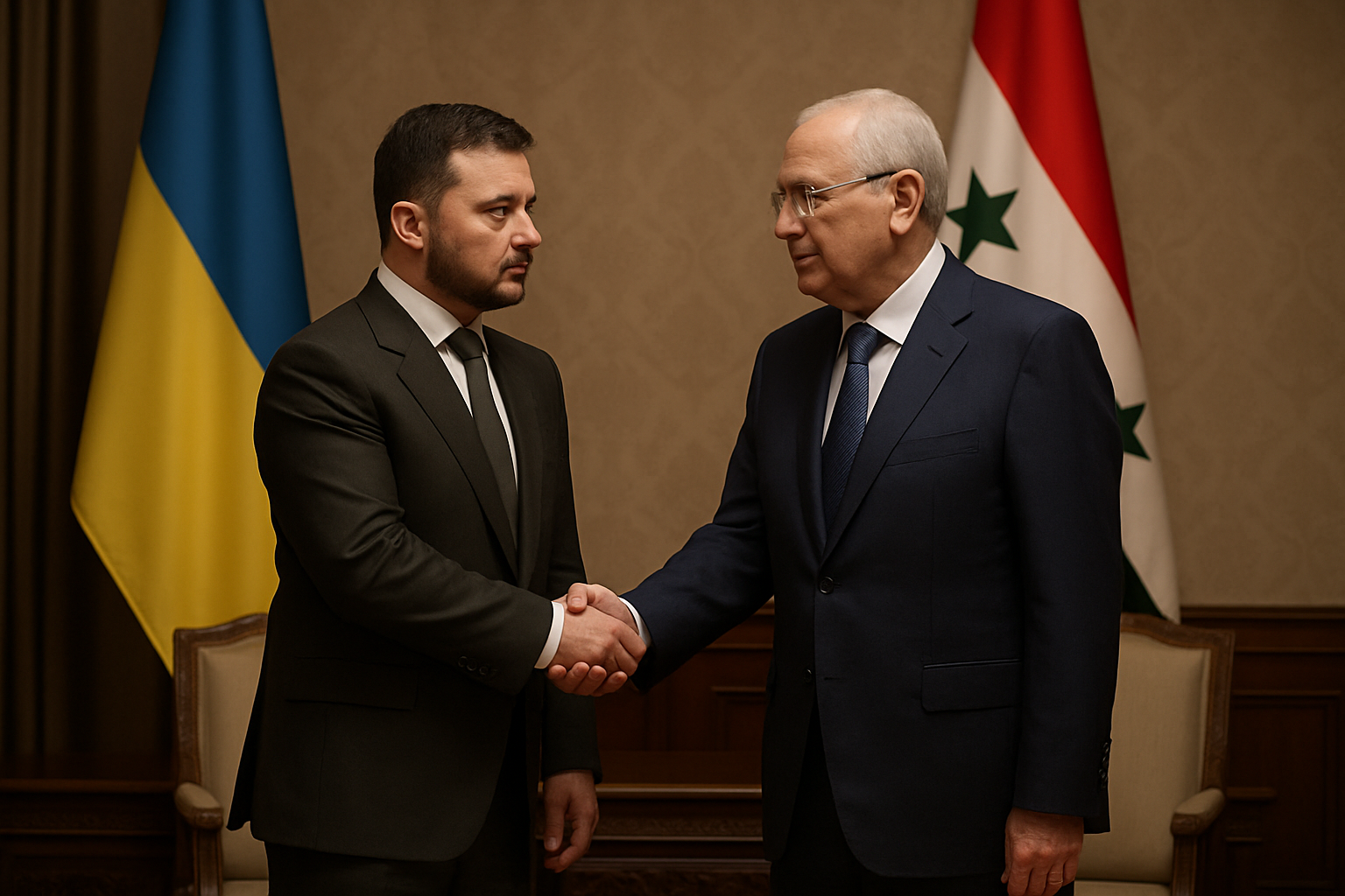 Ukraine's Zelensky Forges Historic Security Partnership with Syria's New Leadership in Damascus