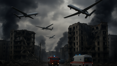 Ukraine War Escalates with Massive Drone Assaults as Russia Launches Historic First Robotic Military Operation
