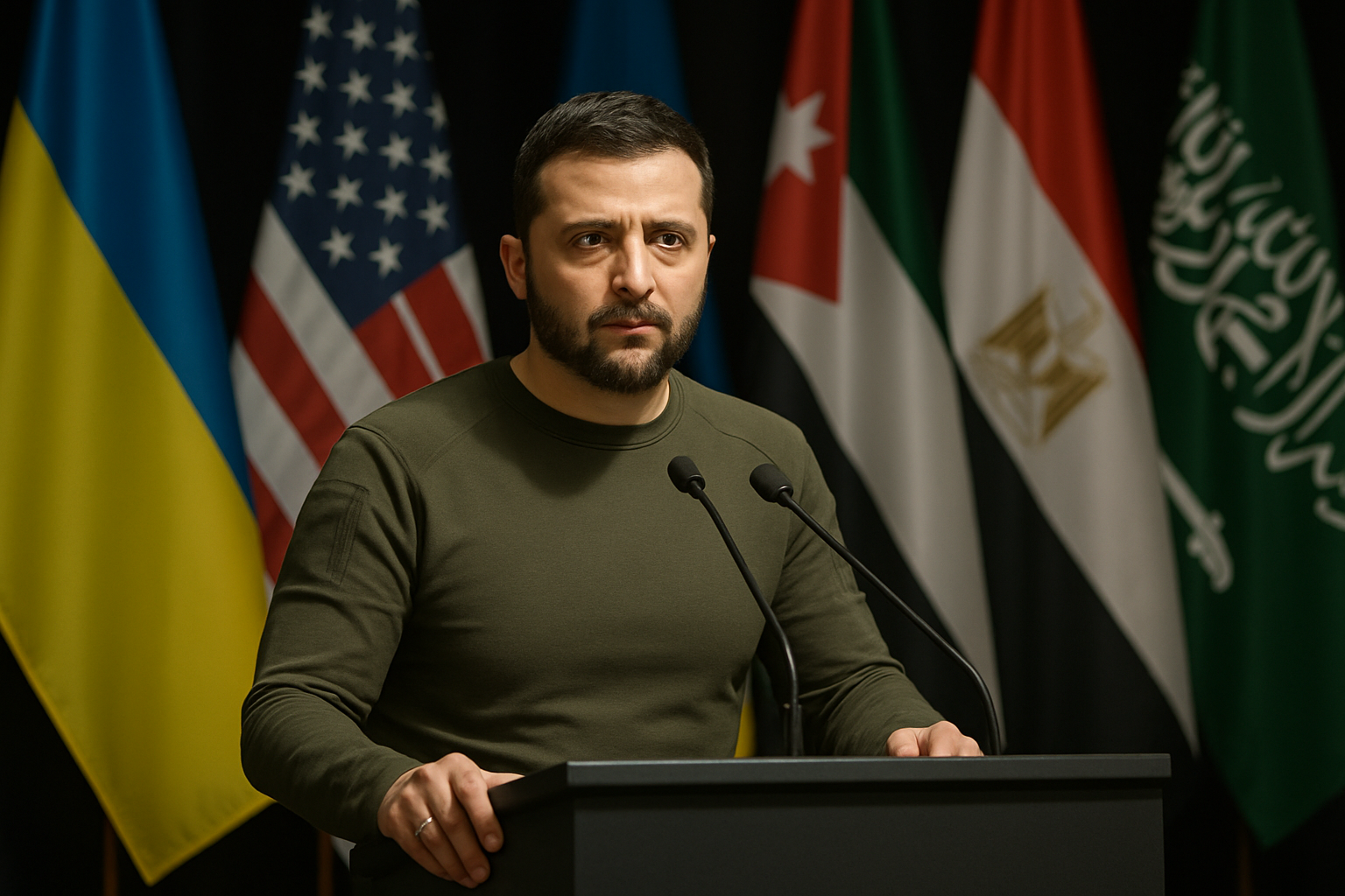 Ukraine War Peace Talks Stalled by Middle East Crisis as Zelensky Expands Military Aid Diplomacy