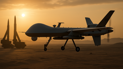 US Combat Drones Hunt Mysterious UFOs at Syria Border as Iran Unveils Advanced Ballistic Missile Arsenal