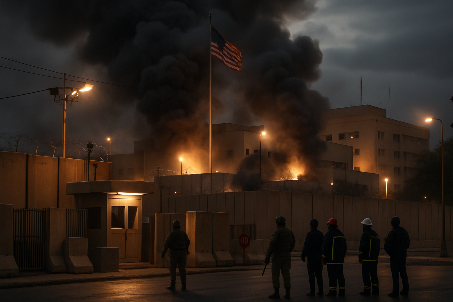Rocket Strikes Hit US Embassy Baghdad Amid Escalating Middle East Tensions