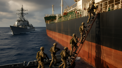 US Forces Board Third Sanctioned Oil Tanker in Indian Ocean as Maritime Security Operations Intensify