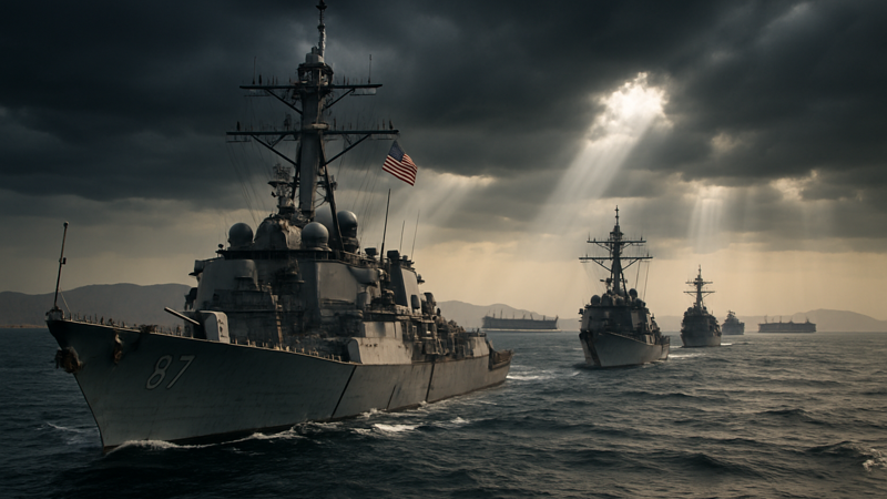 US naval blockade in Persian Gulf