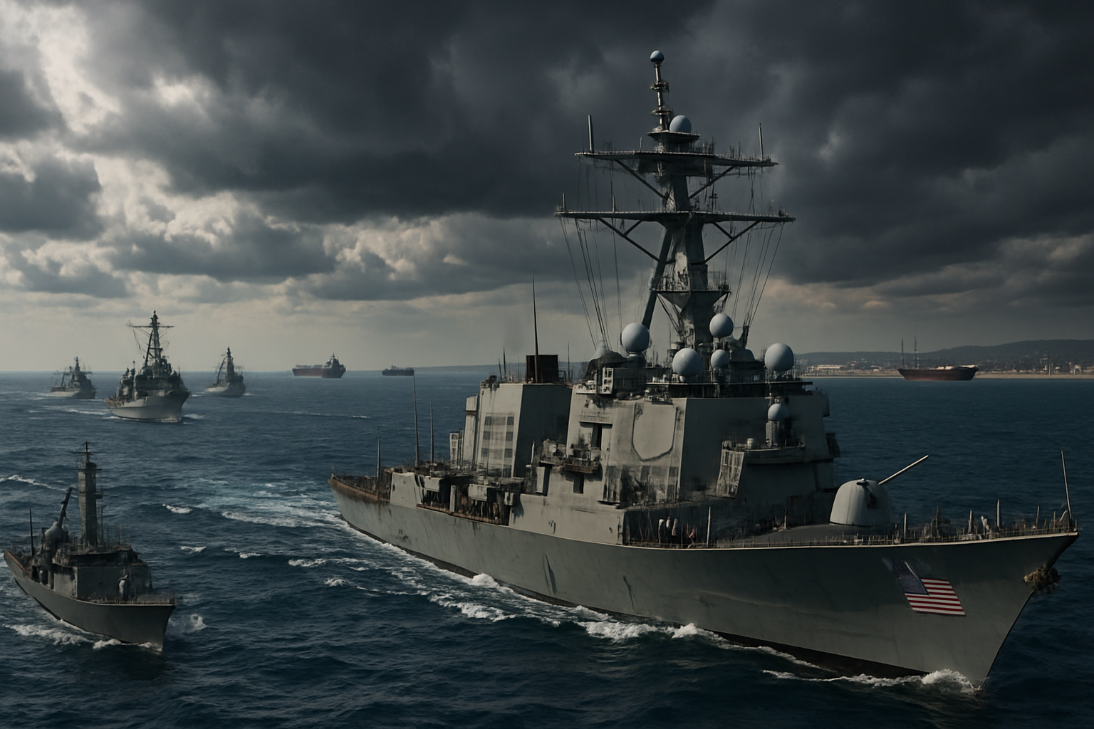 US Naval Blockade of Iranian Ports Holds as International Tensions Mount