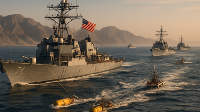 US Navy Destroyers Begin Historic Mine Clearing Operations in Strait of Hormuz as Iran Disputes American Transit