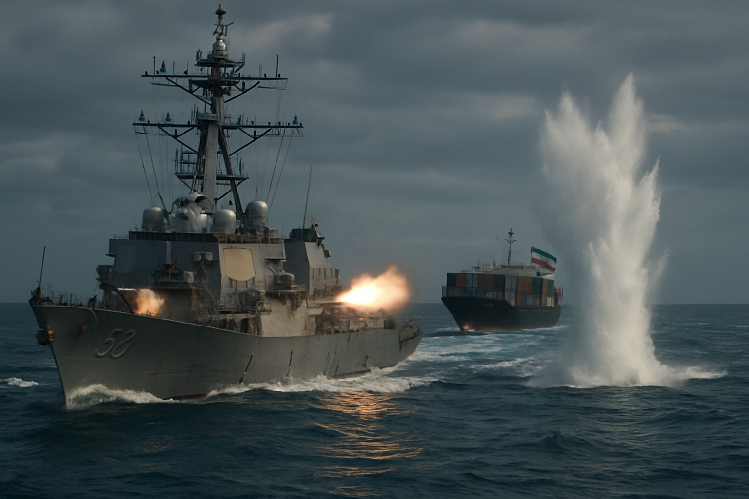 US Forces Seize Iranian Cargo Ship in Strait of Hormuz as Oil Prices Surge Over 6%